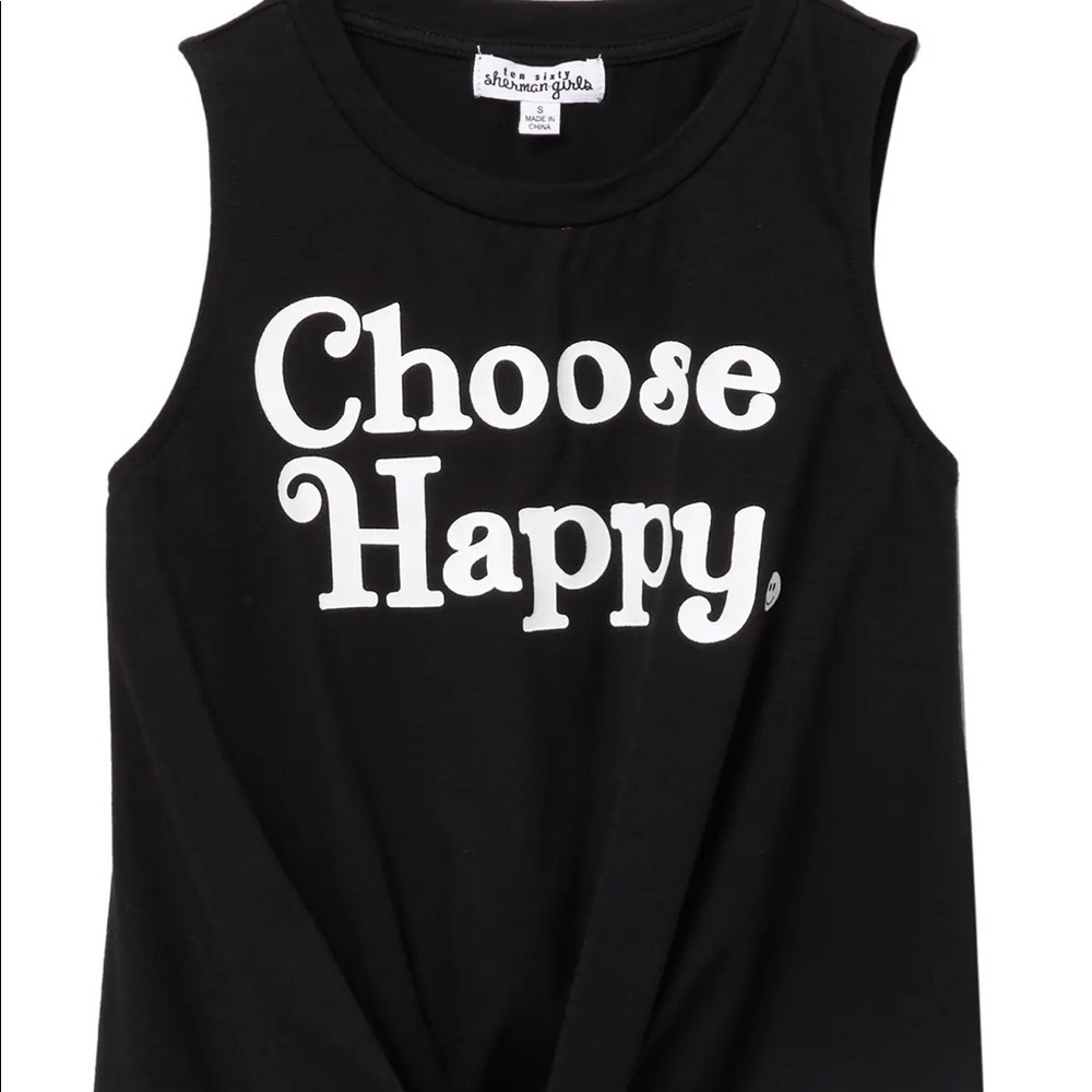 😊Chose Happy Tie Top😊